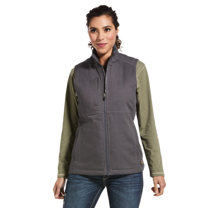 Chalecos Ariat Rebar Duracanvas Insulated Gris Oscuro Mujer - Chile 921-ACYPWK